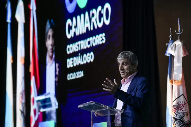 Caputo en Camarco: "El sector privado tiene un rol en esto mucho más importante que lo que ustedes creen"