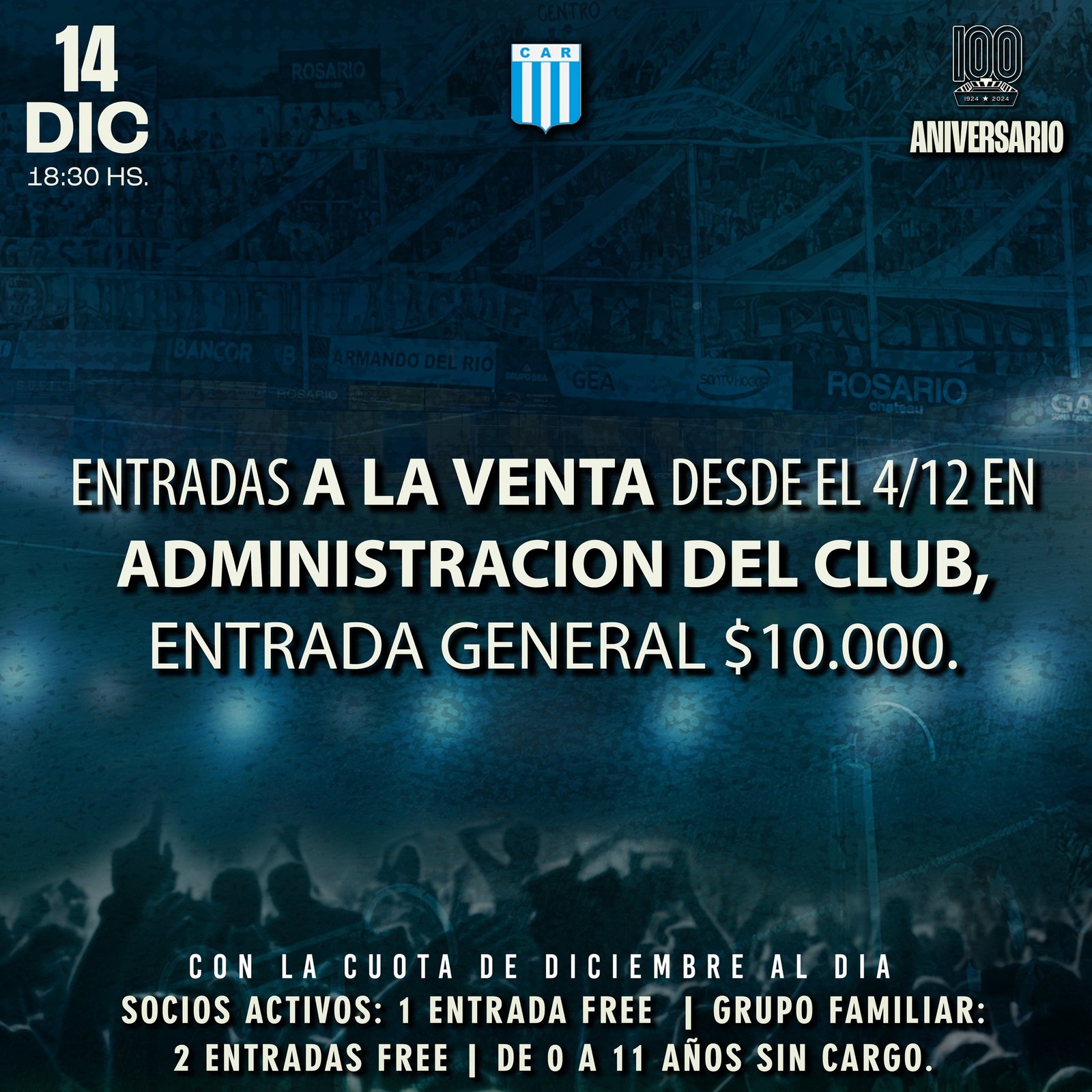 Racing de Córdoba festeja los 100 años en el "Miguel Sancho" | Canal Showsport