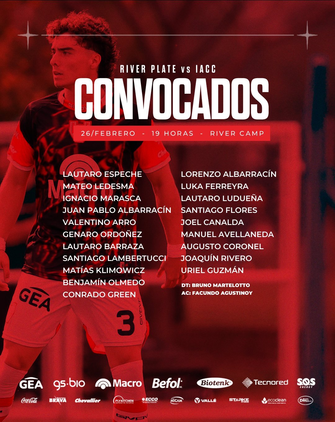 Copa Proyección: los convocados de Instituto para visitar a River | Canal Showsport