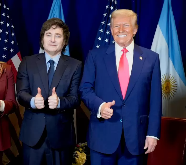 Javier Milei con Donald Trump