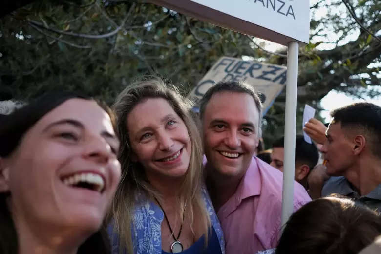 Karina Milei y Manuel Adorni