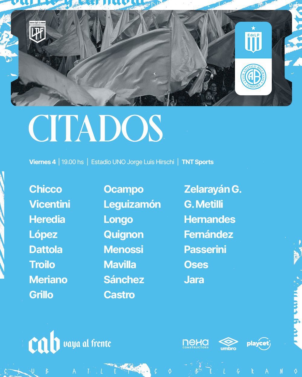 Con varias bajas, Belgrano se enfrenta ante Estudiantes en La Plata | Canal Showsport