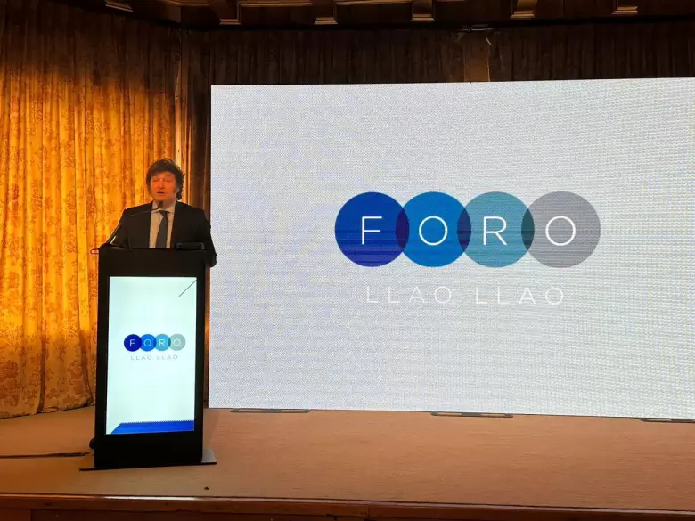 Javier Milei en el Foro Llao Llao