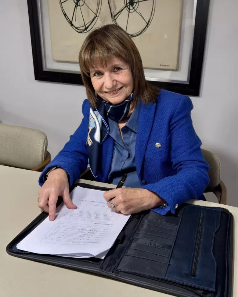 "Después de dar todo por la seguridad de los argentinos de bien, la próxima batalla está en el Senado", dijo Bullrich.