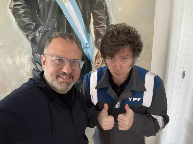 Diego Valenzuela y Javier Milei.