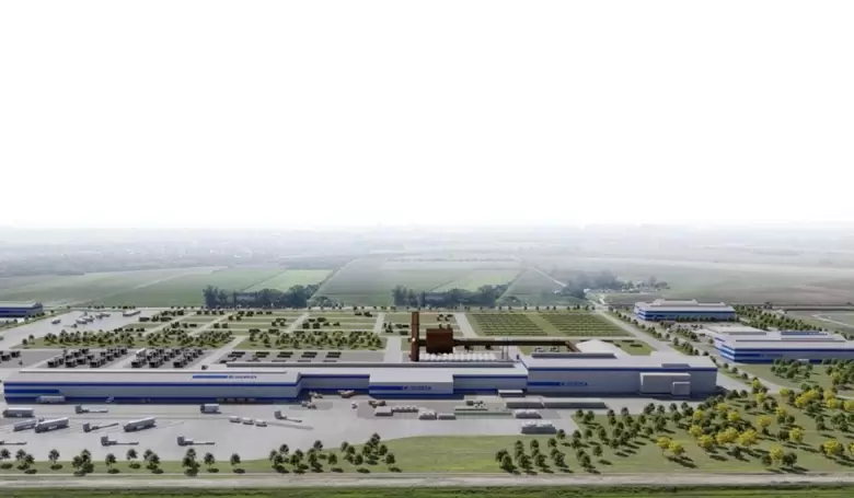 Render de la nueva planta que convertirá a Sidersa en una empresa sidero metalúrgica.