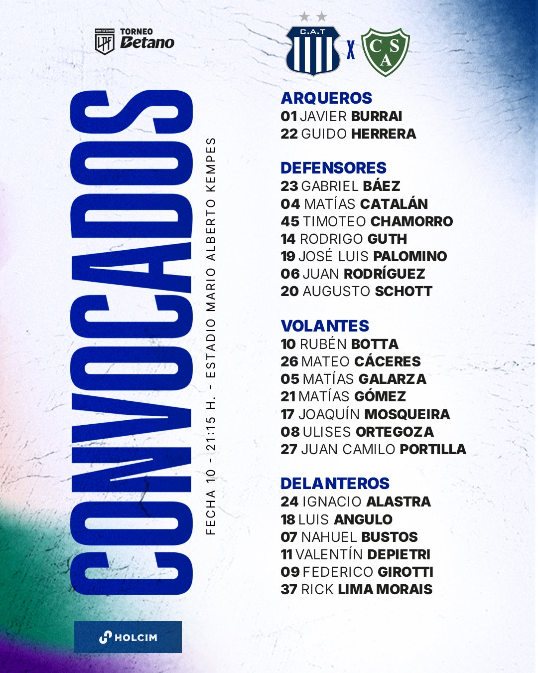 Entre ausencias y regresos, los convocados de Talleres para recibir a Sarmiento | Canal Showsport