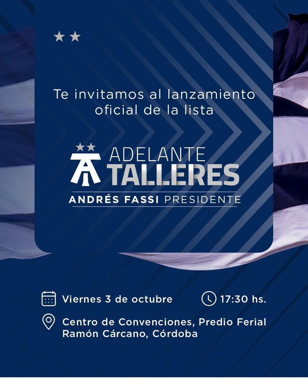 Andrés Fassi lanza su candidatura bajo el nombre de “Adelante Talleres” | Canal Showsport