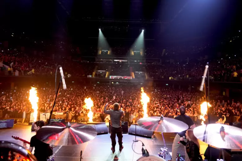 Javier Milei en el Movistar Arena