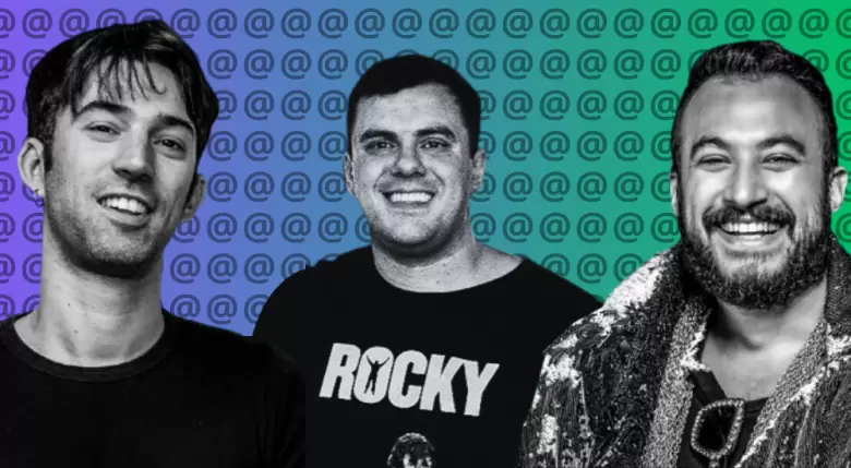 Pedro Rosemblat, Daniel Parisini y Tomas Rebord