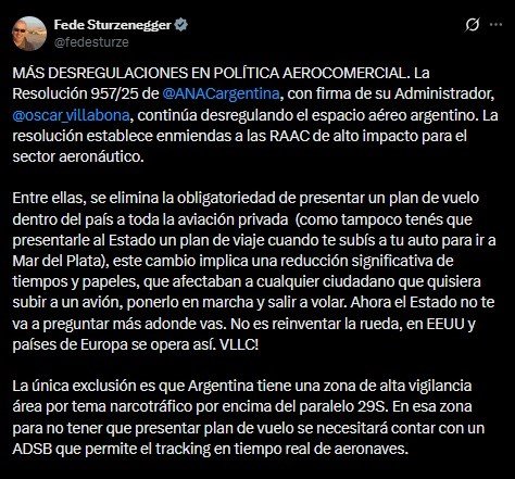 ''Ahora el Estado no te va a preguntar más adónde vas', anunció Sturzenegger
