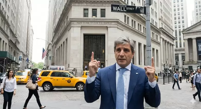 Caputo en Wall Street. Imagen hecha con IA.