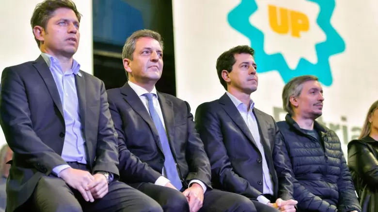 Axel Kicillof, Sergio Massa y Máximo Kirchner
