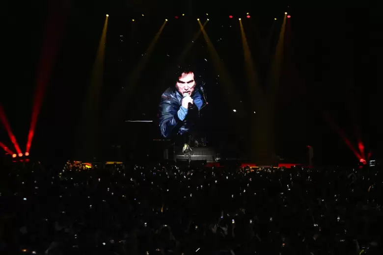 Javier Milei en el Movistar Arena