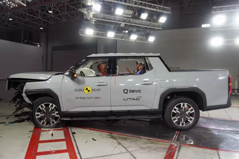 La Maxus eTerron 9 recibió la nota máxima en los test de Euro NCAP.