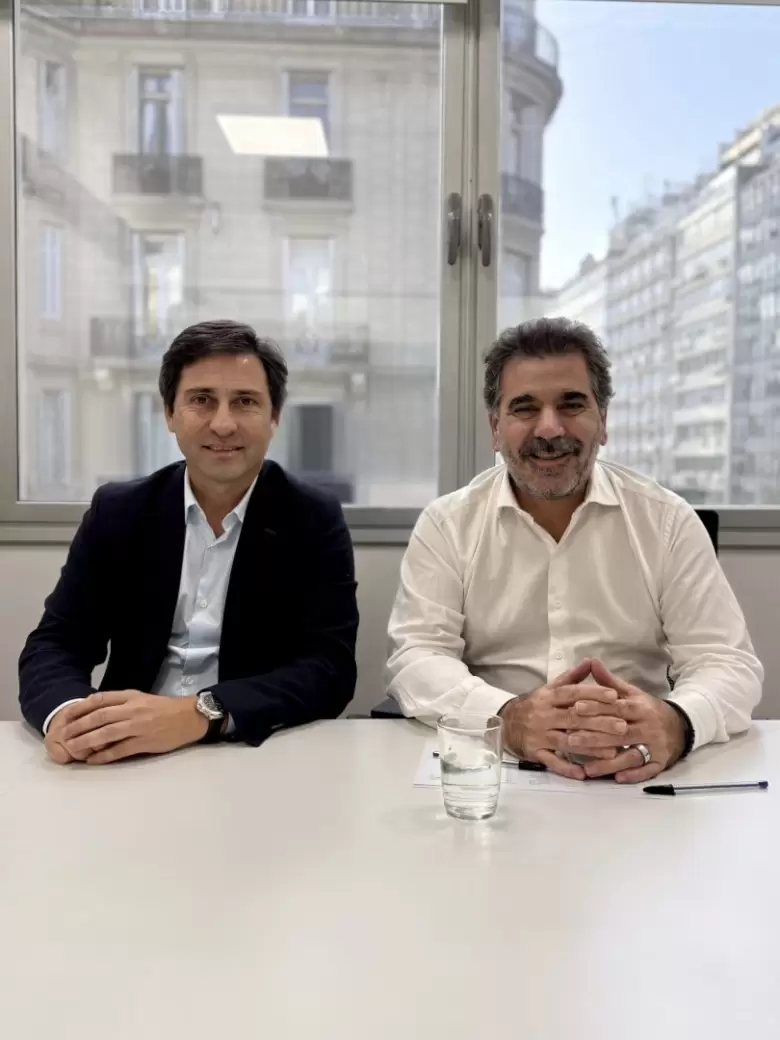 Martín Goerling y Cristian Ritondo, jefes del bloque PRO en el Senado y en Diputados, respectivamente