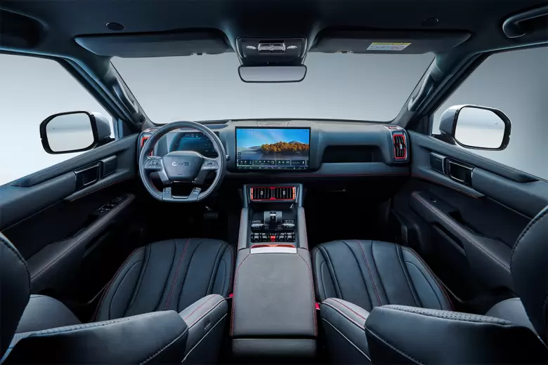 Así es el interior de la BYD Shark.