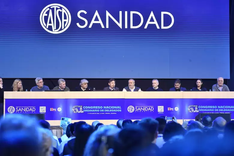 Axel Kicillof en el congreso de Sanidad en Córdoba
