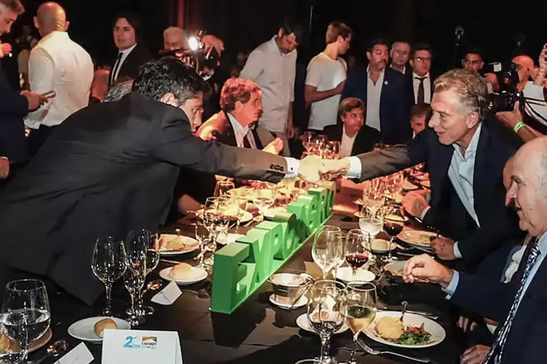 El saludo de Kicillof y Macri en Expoagro 2026