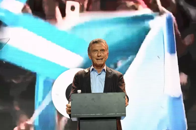 Mauricio Macri en la cumbre del PRO en Parque Norte