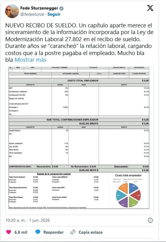 El Gobierno oficializó el nuevo recibo de sueldo: todos los cambios que entran en vigencia