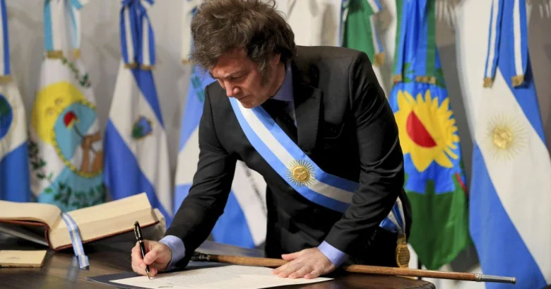 El presidente Javier Milei