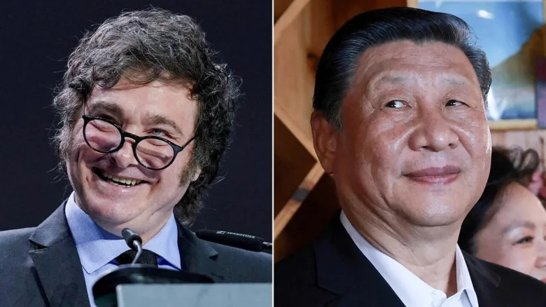 Javier Milei y Xi Jinping