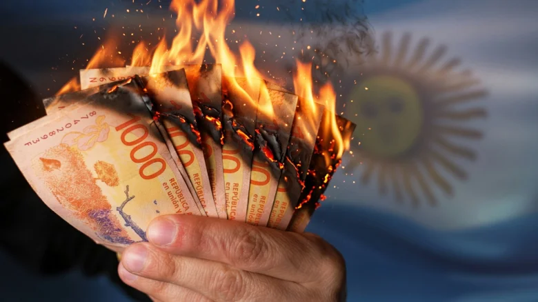 pesos quemandose