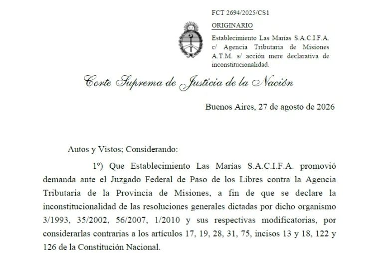 Fallo Las Marías - CSJN